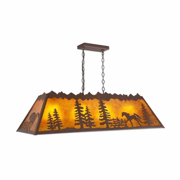 Rocky Mountain Horse 4-Light Island Chandelier
