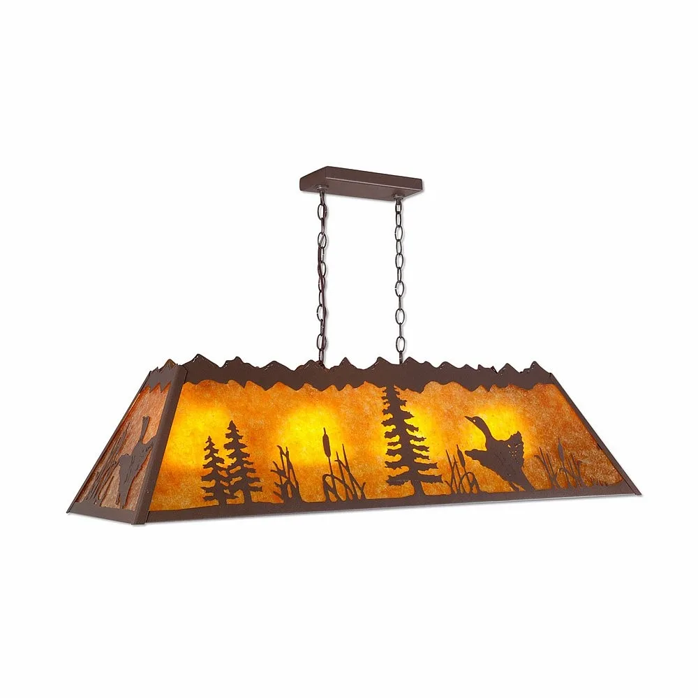 Rocky Mountain-Loon Four Light Island-Billiard in Rustic Brown