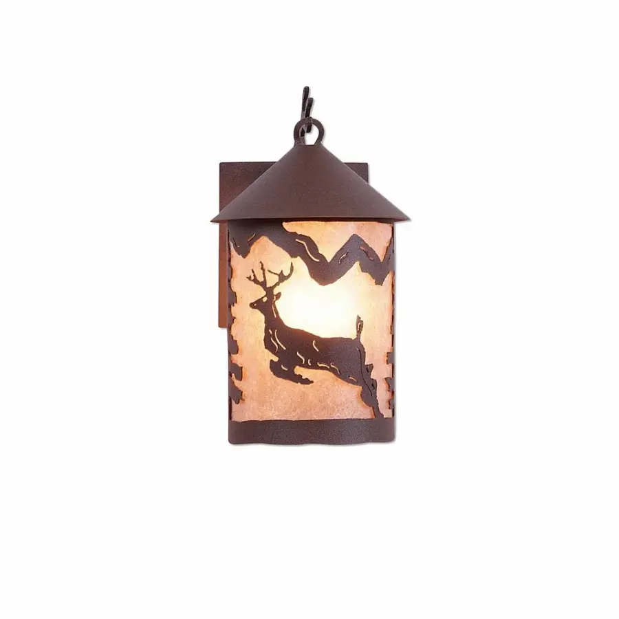 Cascade Lantern Valley Deer One Light Wall Sconce