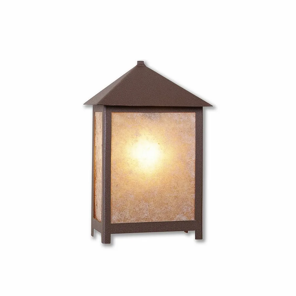 Hudson-Rustic Plain One Light Wall Sconce in Rustic Brown