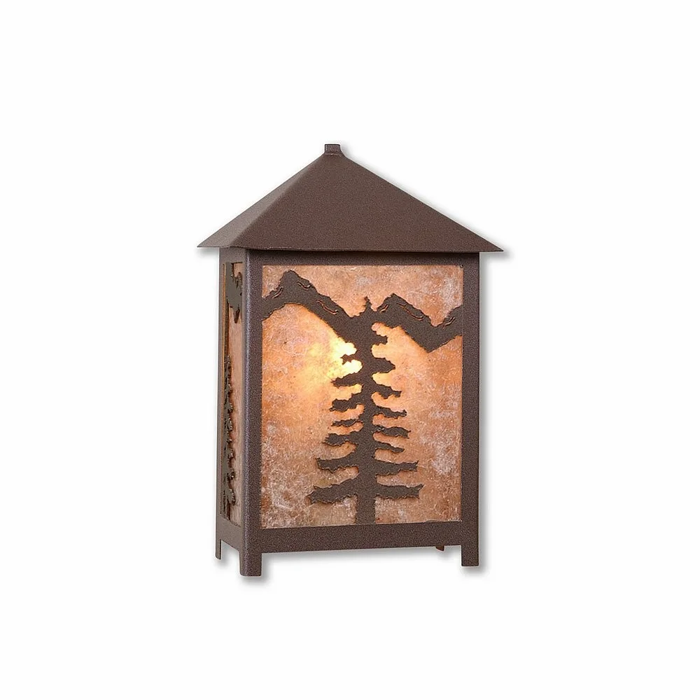 Hudson-Spruce Tree One Light Wall Sconce in Rustic Brown