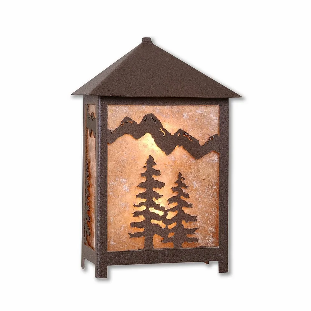 Hudson-Spruce Tree One Light Wall Sconce in Rustic Brown