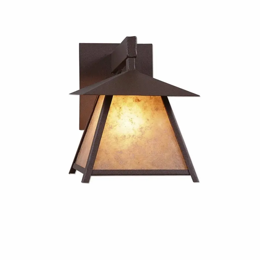 Smoky Mountain Rustic Plain One Light Wall Sconce