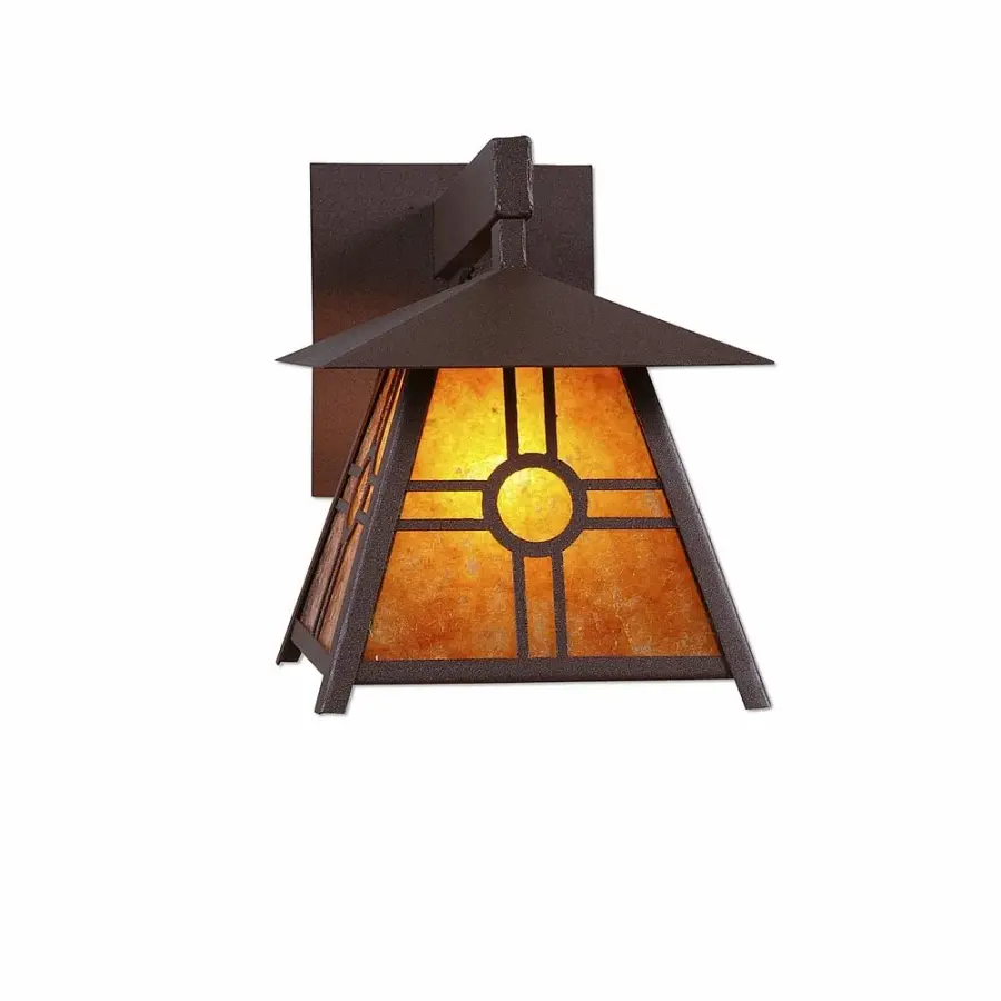 Smoky Mountain Southview One Light Wall Sconce in Rustic Brown