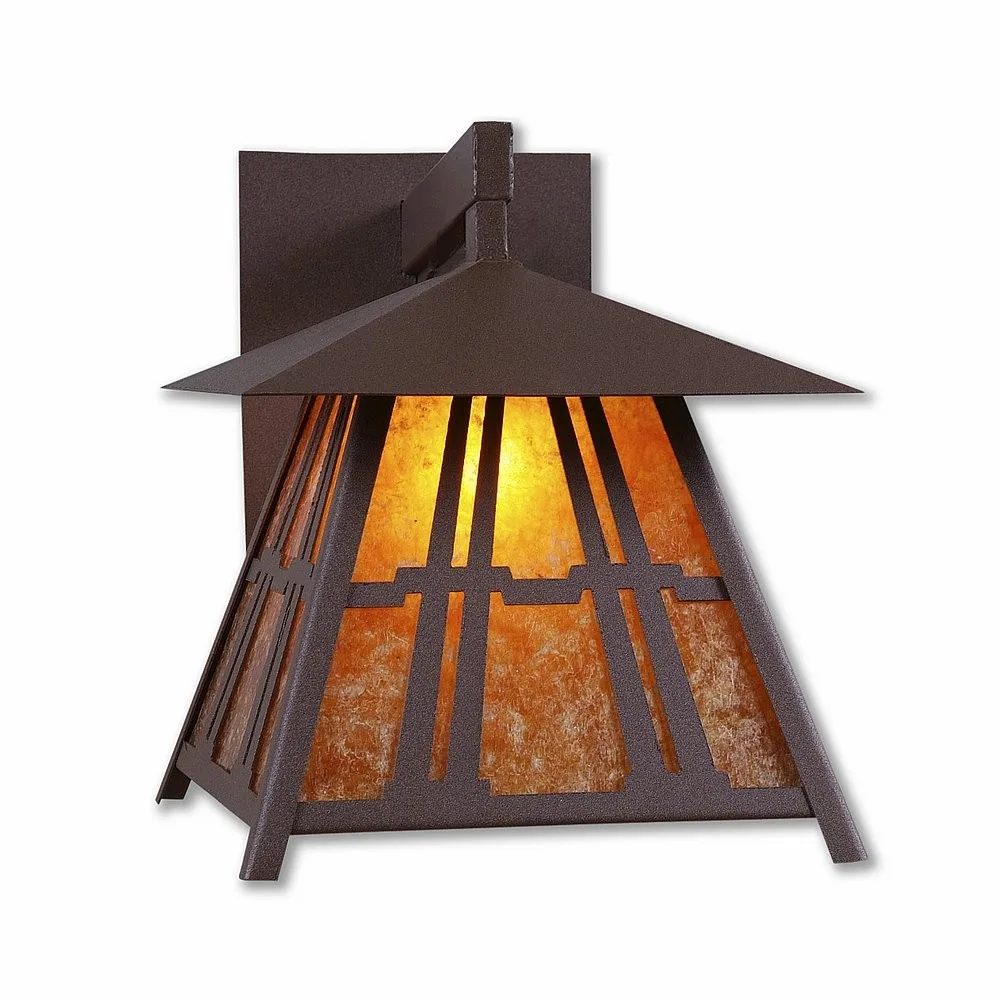 Smoky Mountain-Eastlake One Light Wall Sconce in Rustic Brown