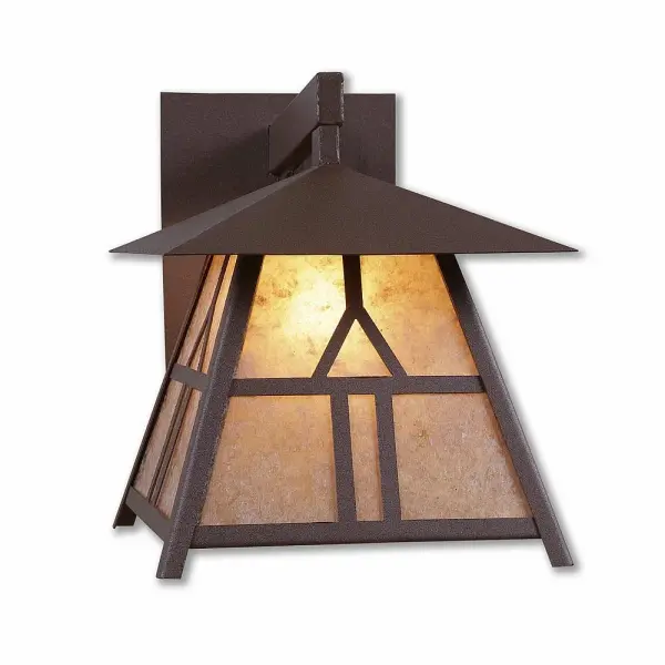 Smoky Mountain Westhill One Light Wall Sconce in Rustic Brown