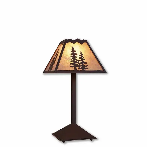 Rocky Mountain Spruce Tree Desk Lamp in Dark Bronze