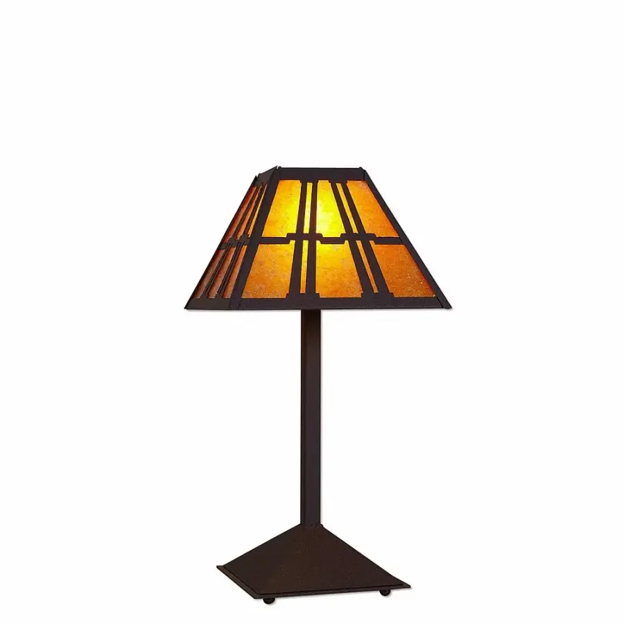 Rocky Mountain Eastlake One Light Desk Lamp in Dark Bronze Metallic