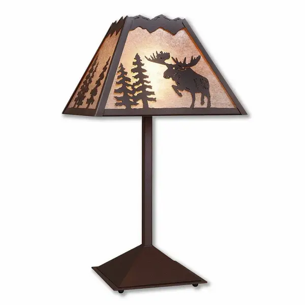 Rocky Mountain Alaska Moose Table Lamp