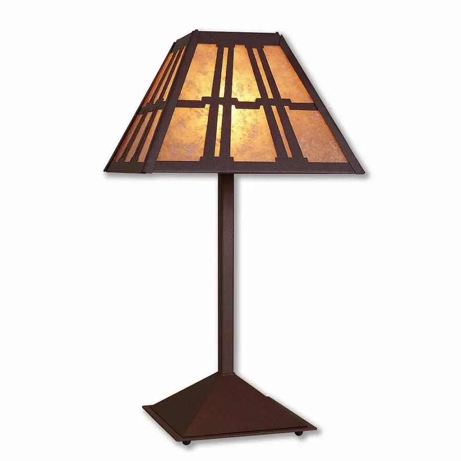 Rocky Mountain Eastlake One Light Table Lamp in Rustic Brown