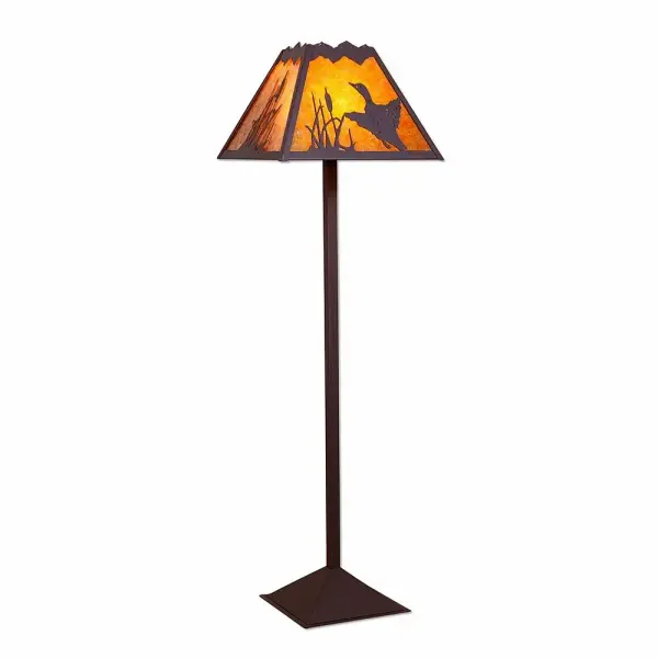 Rocky Mountain Loon One Light Floor Lamp in Rustic Brown