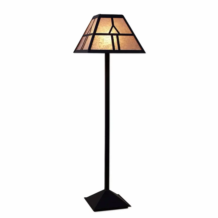 Rocky Mountain Westhill One Light Floor Lamp in Black Iron