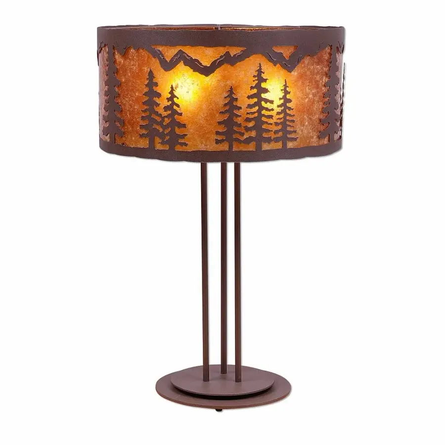 Kincaid Spruce Tree Three Light Table Lamp