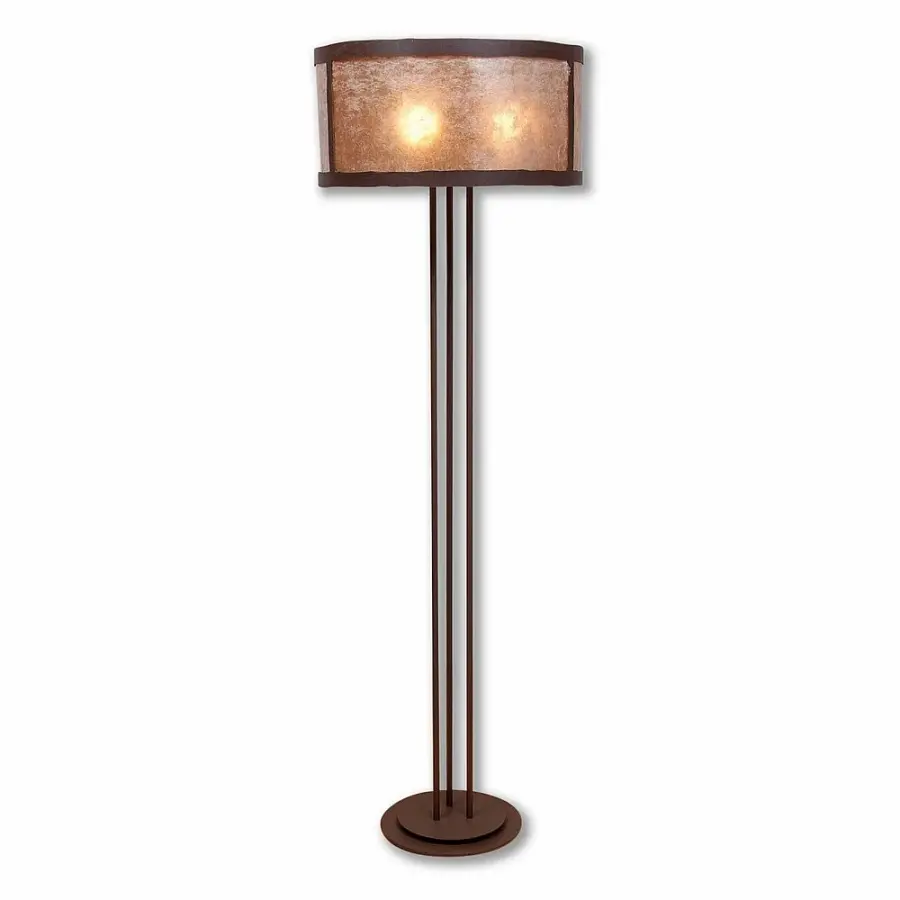 Kincaid Rustic Plain Three Light Floor Lamp