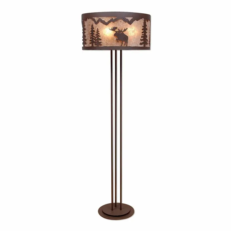 Kincaid-Alaska Moose Three Light Floor Lamp