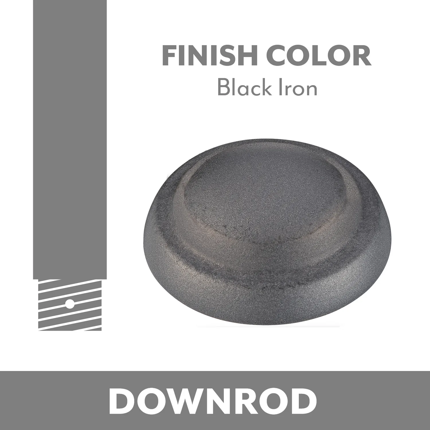 Minka Aire Ceiling Fan Downrod Coupler in Black Iron