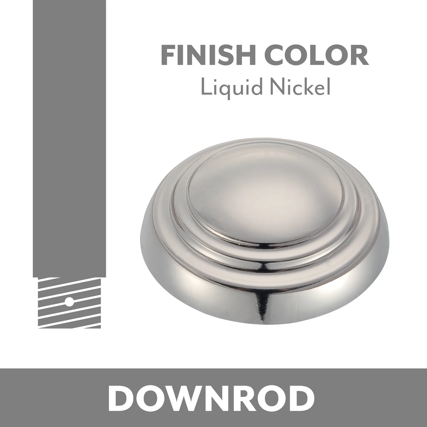 Minka Aire Ceiling Fan Downrod Coupler in Liquid Nickel