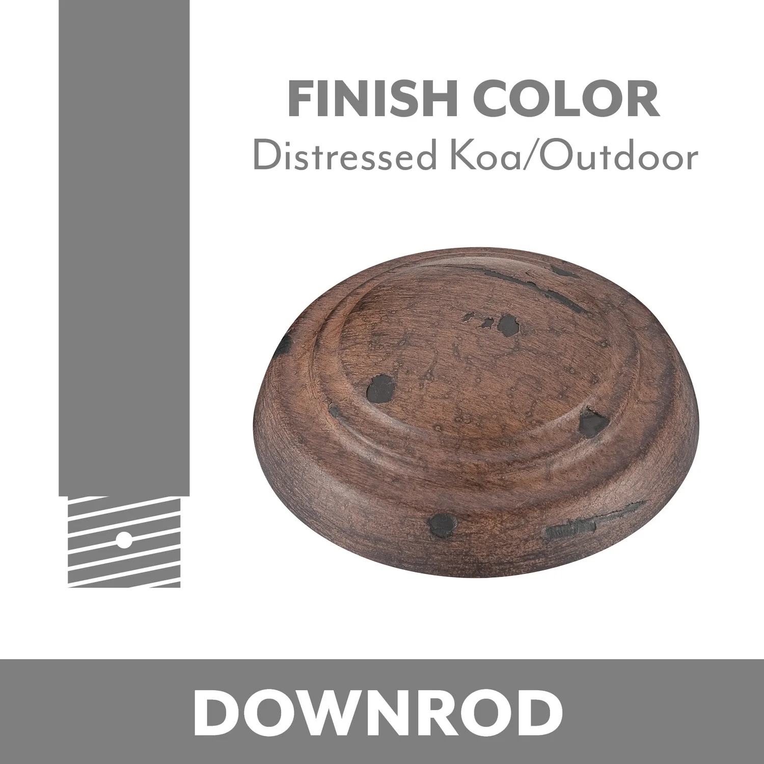 Minka Aire Ceiling Fan Downrod Coupler in Distress Koa/Outdoor