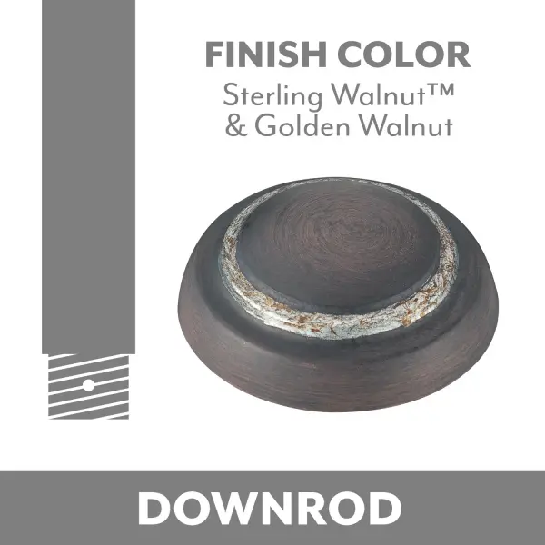 In Sterling Walnut/Golden Walnut by Minka Aire from the Minka Aire collection