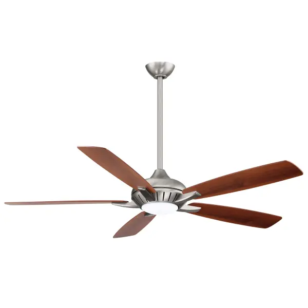 The Dyno XL combines modern smart technology with impressive airflow in a 60" design. Features energy-efficient DC motor, high-CRI LED lighting (2401 lumens), and reversible wood-finish blades for versatile styling.