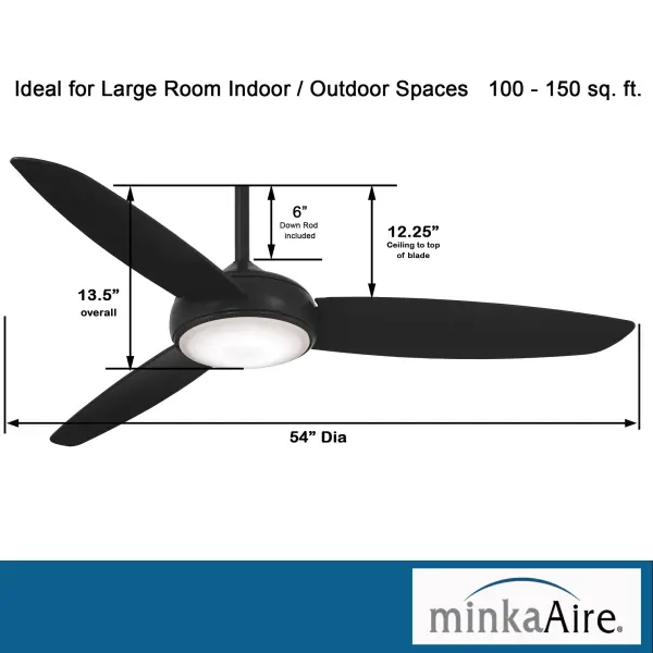 Concept IV 54" LED Smart Ceiling Fan - Image 4