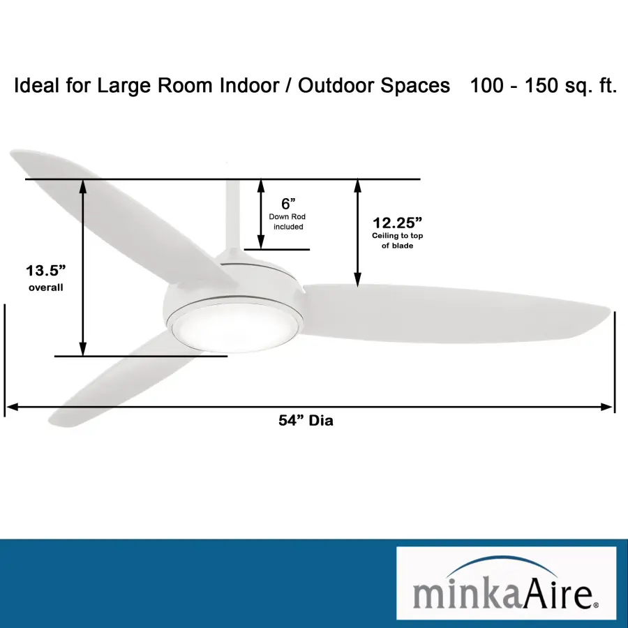 Concept IV 54" LED Smart Ceiling Fan - Image 4