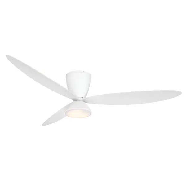 The Hourglass 58" combines powerful airflow with energy-efficient LED lighting in a sleek flush mount design. Smart controls and DC motor technology deliver whisper-quiet operation with excellent energy savings.