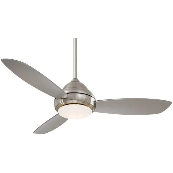 The Concept I combines modern aesthetics with practical functionality. Its 52-inch blade span and integrated LED lighting make it ideal for medium-sized rooms, while the brushed nickel finish adds a refined touch. - alternate view