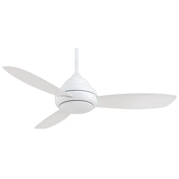 The Concept I combines efficient LED lighting with reliable air circulation in a streamlined white finish. Its 52-inch blade span and integrated 1334-lumen LED make it ideal for medium-sized rooms seeking both function and style.