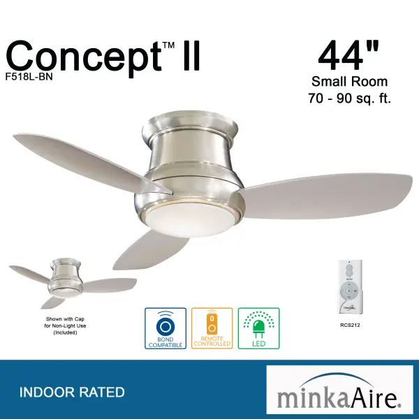 Concept II 44" LED Ceiling Fan with Light - Image 3