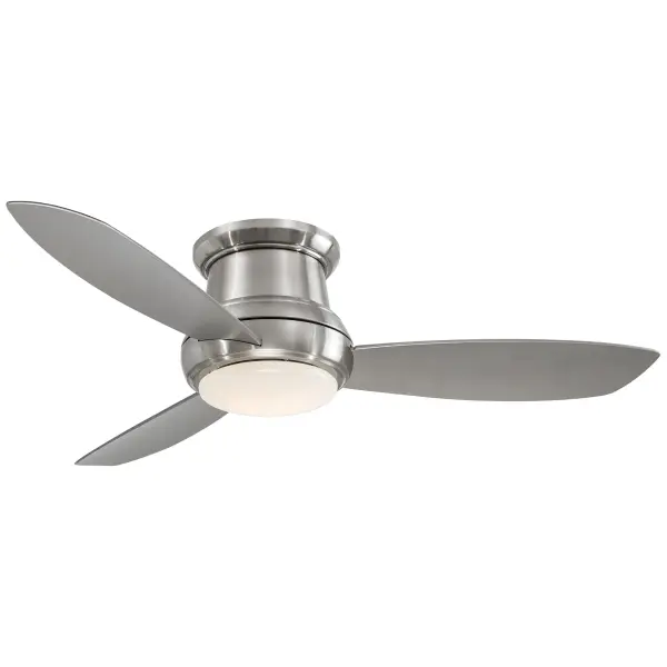 The Concept II combines contemporary styling with practical functionality. Its brushed nickel finish and silver blades create a clean, modern aesthetic while the integrated LED light provides excellent illumination with a high CRI of 92. - alternate view