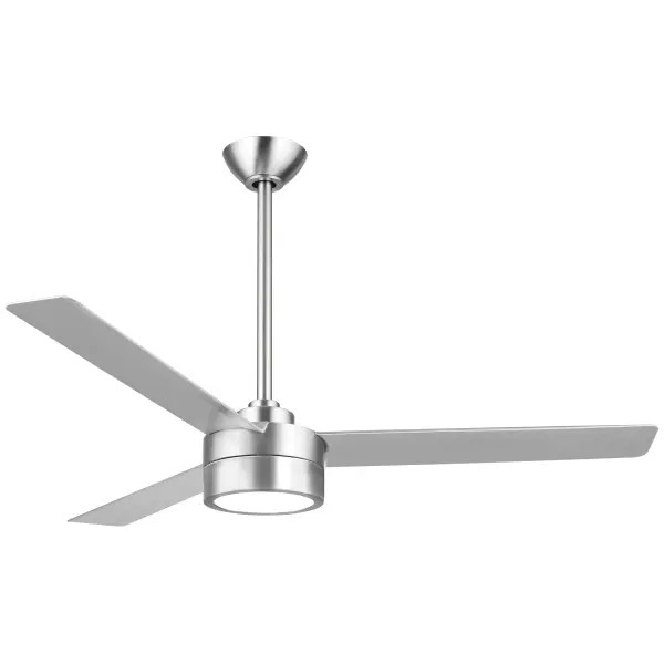 The Roto LED ceiling fan delivers powerful airflow and integrated LED lighting in a contemporary brushed aluminum finish. With exceptional 94 CRI and 2099 lumens, it provides superior light quality while the 52" blade span efficiently cools medium to large rooms.