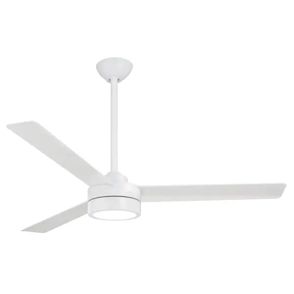 The Roto LED combines efficient air circulation with bright, high-CRI integrated lighting in a clean contemporary design. Its 52-inch span and AC motor deliver reliable performance for medium to large rooms.