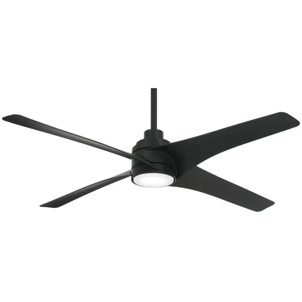 The Swept ceiling fan combines contemporary design with advanced LED technology, featuring a sleek Coal finish and energy-efficient DC motor. With 1100 lumens and exceptional 96 CRI, it delivers superior light quality while cooling large spaces.