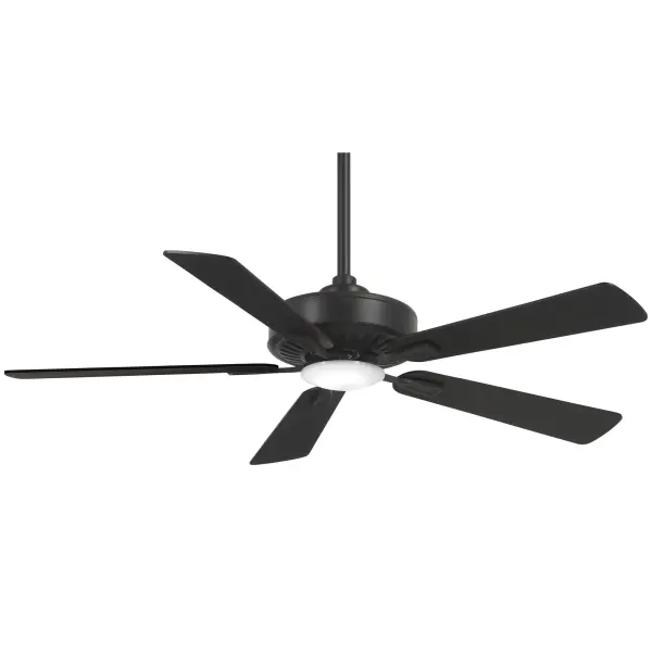 The Contractor LED 52" ceiling fan combines practical airflow with energy-efficient LED lighting in a versatile coal finish. With 1467 lumens and a 90 CRI, it provides excellent illumination while the 12-degree blade pitch ensures effective air circulation.