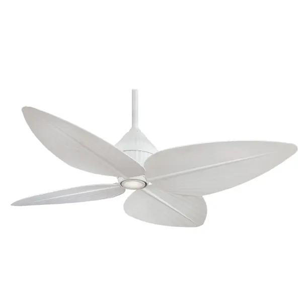 The Gauguin ceiling fan combines contemporary styling with efficient LED lighting. Its 52" blade span and integrated 500-lumen light with 93 CRI make it ideal for medium-sized rooms requiring both air circulation and quality illumination.