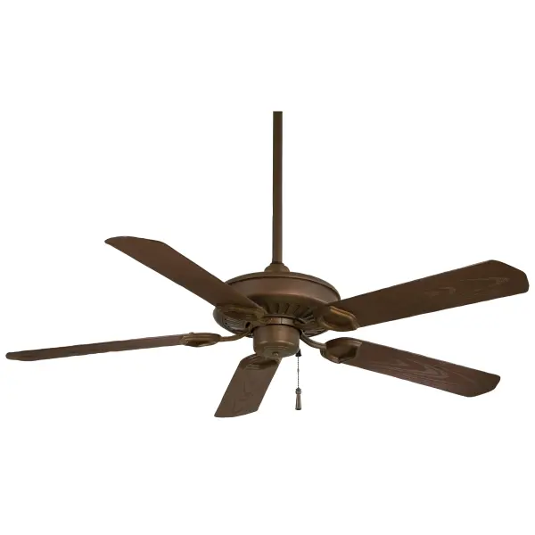 The Sundowner ceiling fan combines traditional styling with practical performance. Its 54-inch blade span and oil rubbed bronze finish make it ideal for larger rooms seeking classic elegance with reliable air circulation.