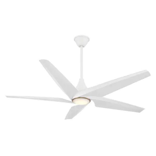 The Switch ceiling fan combines modern smart home technology with energy-efficient DC motor and integrated LED lighting. Its 60" blade span makes it ideal for large rooms, while the dual mount design offers installation flexibility.
