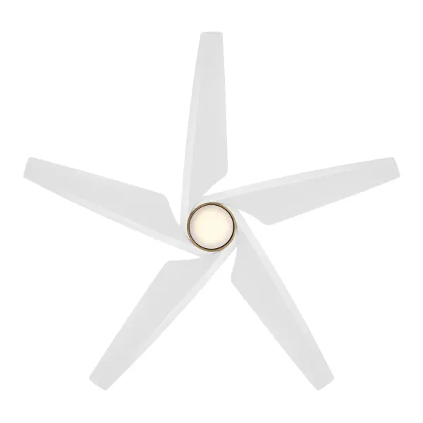 The Switch ceiling fan combines modern smart home technology with energy-efficient DC motor and integrated LED lighting. Its 60" blade span makes it ideal for large rooms, while the dual mount design offers installation flexibility. - alternate view