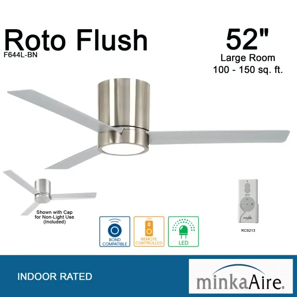 Roto Flush 52" LED Ceiling Fan - Image 8