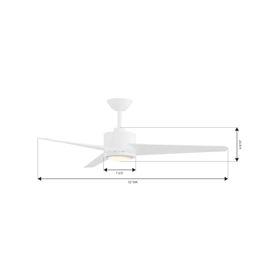 Verna 52" LED Ceiling Fan with Light - Image 4