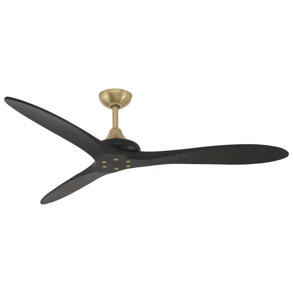 The Vapor ceiling fan combines contemporary design with powerful performance. Its 60-inch span and coal black finish make it ideal for large modern spaces, while the DC motor ensures energy-efficient operation. - alternate view