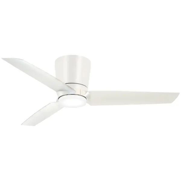 The Pure 48" ceiling fan combines minimalist design with efficient LED lighting, delivering 1454 lumens with excellent color rendering. Its compact 10" profile makes it ideal for standard ceiling heights.