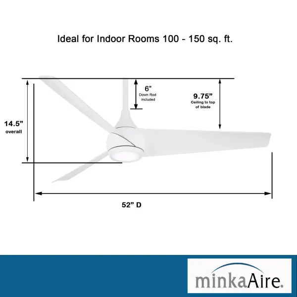 Twist 52" LED Ceiling Fan - Image 4