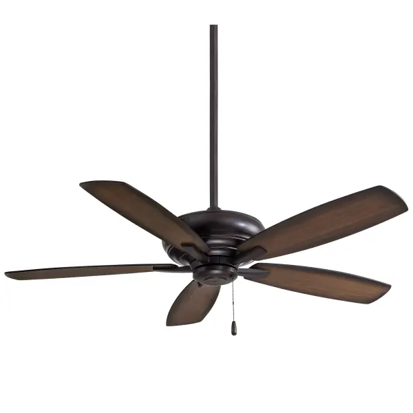 The Kola ceiling fan combines contemporary styling with practical versatility. Its 52-inch span and reversible blades offer two distinct wood tones, allowing easy customization to match your décor without additional purchases. - alternate view