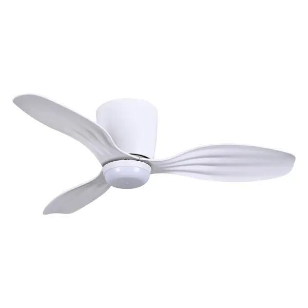 The Ventiara 36" combines efficient DC motor technology with integrated LED lighting in a sleek flush mount design. Ideal for rooms with low ceilings, this Energy Star certified fan delivers excellent airflow while consuming minimal energy.