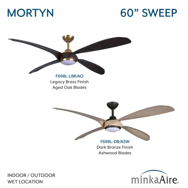 Mortyn 60" LED Indoor/Outdoor Ceiling Fan - Image 7