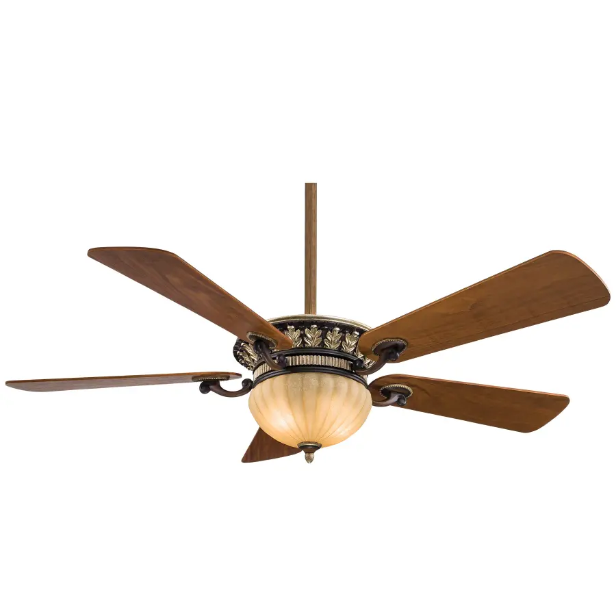 Elegant 52" LED Fan Blends Warmth and Modern Functionality
