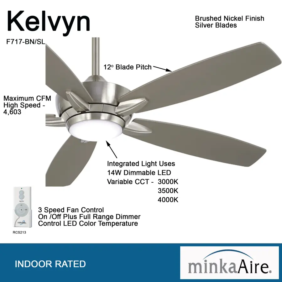 Sleek 52" LED Fan with Energy-Efficient Lighting & Modern Design - Image 2
