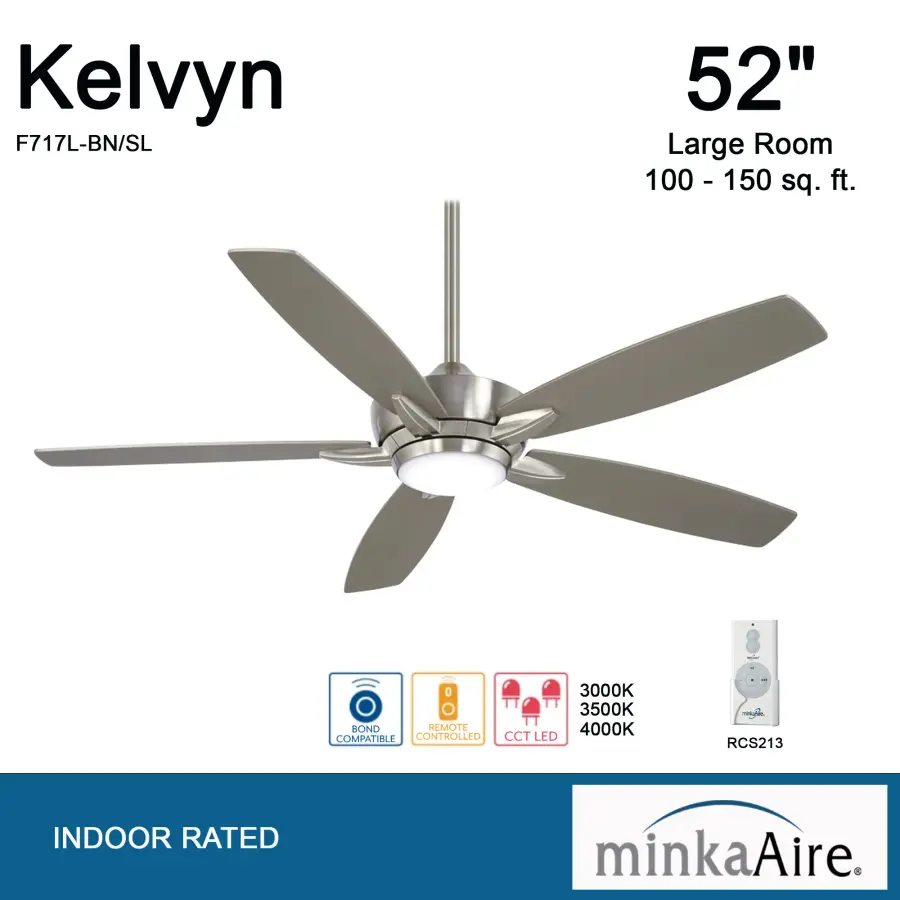 Sleek 52" LED Fan with Energy-Efficient Lighting & Modern Design - Image 3